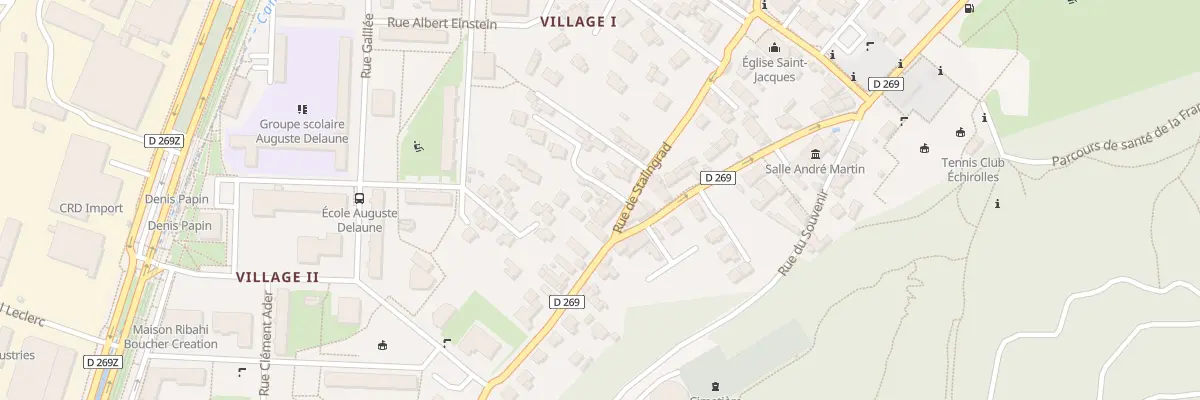Plan du 35 Rue de Stalingrad à Échirolles
