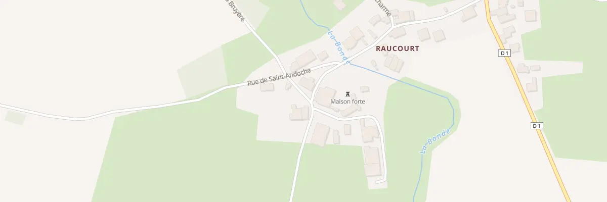 Plan du 6 Rue de la Bruyere A Raucourt à Roche-et-Raucourt