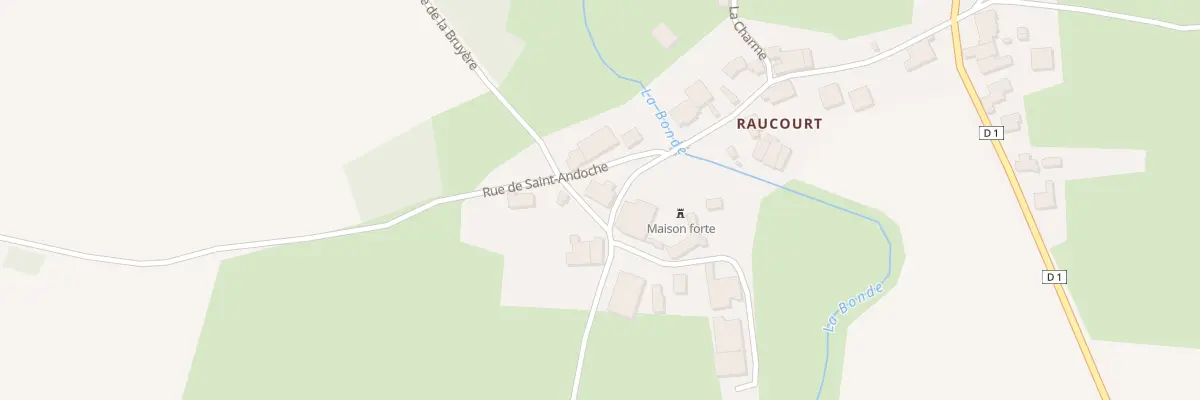Plan du 2 Rue de la Bruyere A Raucourt à Roche-et-Raucourt