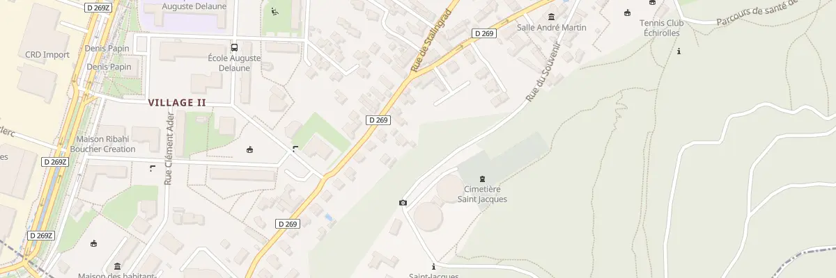 Plan du 34 Rue de Stalingrad à Échirolles