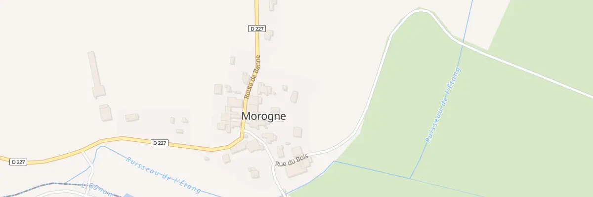 Plan du 5 Pas de la Roche à Morogne à Chenevrey-et-Morogne