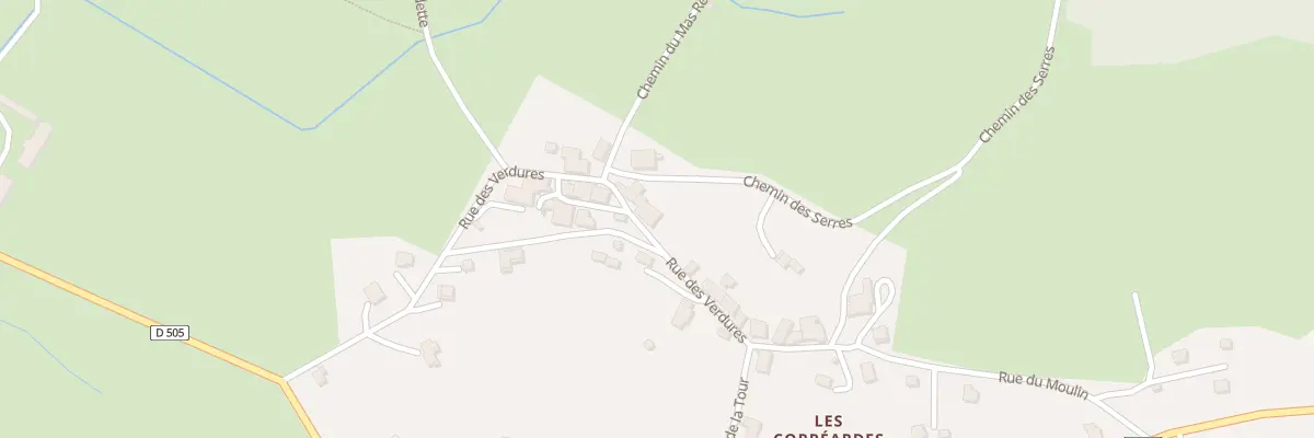 Plan du 375 Rue des Verdures à Lus-la-Croix-Haute