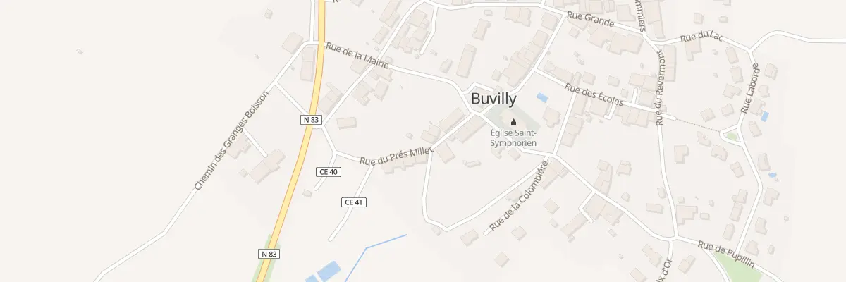 Plan du 6B Rue du Pré Millet à Buvilly