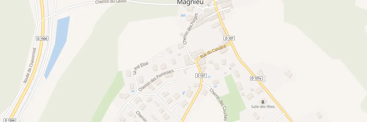 Plan du 142 Che des Forges à Magnieu
