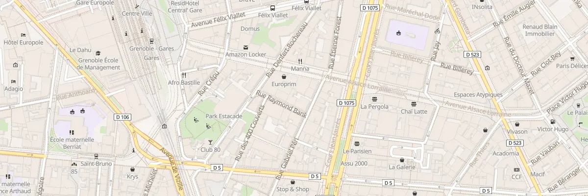 Plan du 2 Rue Raymond Bank à Grenoble