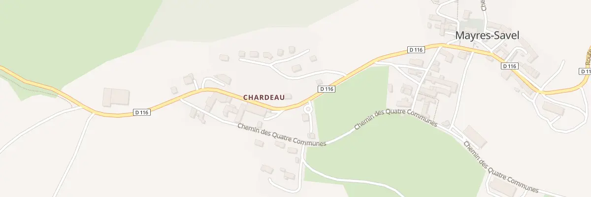 Plan du 440 Rte du Lac à Mayres-Savel