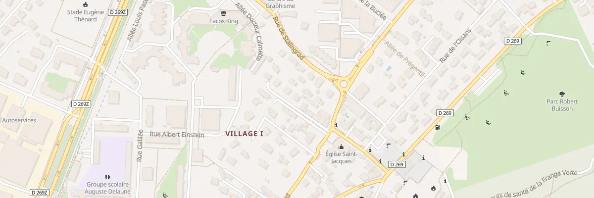 Plan du 59A Rue de Stalingrad à Échirolles