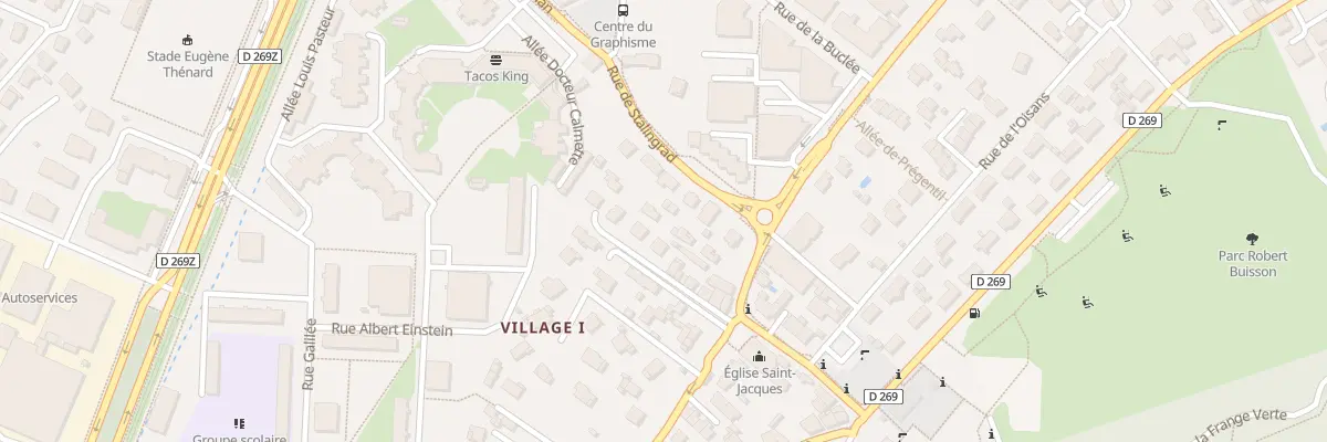 Plan du 65B Rue de Stalingrad à Échirolles