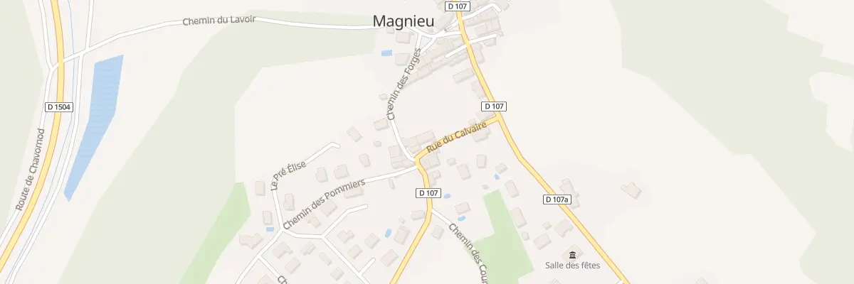 Plan du 86 Rue du Calvaire à Magnieu