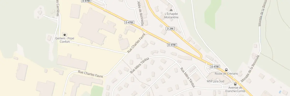 Plan du 8 Rue Mère Térésa à Moirans-en-Montagne