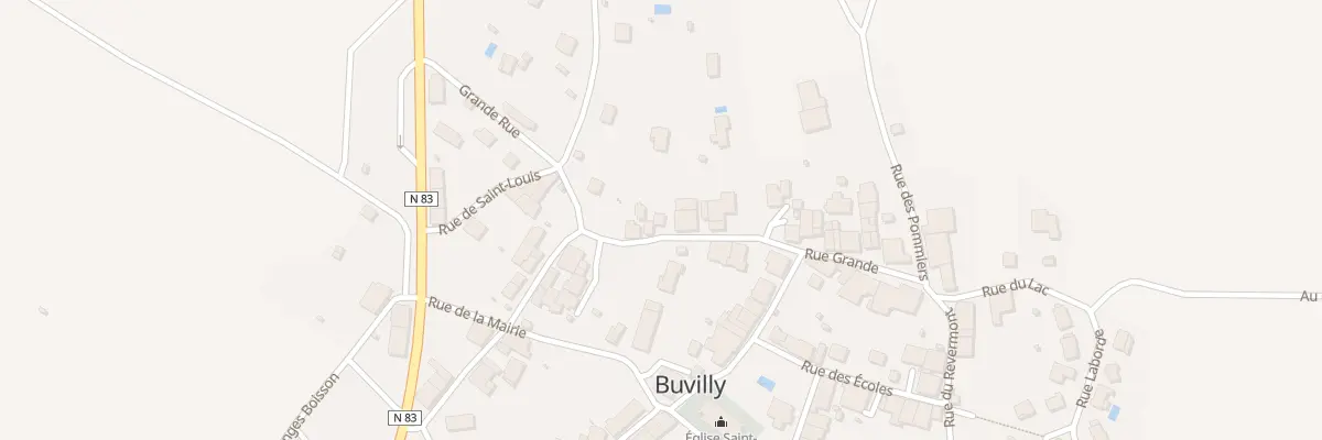 Plan du 9 Gr Grande Rue à Buvilly