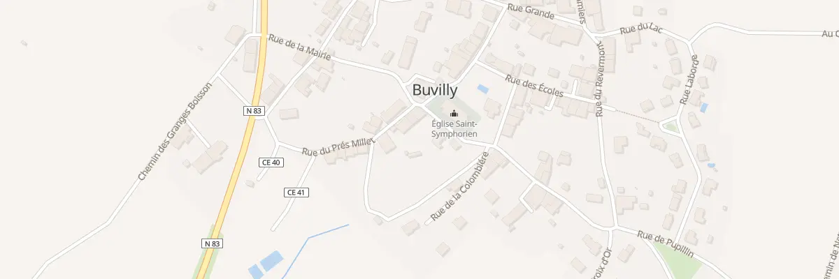 Plan du 3 Rue du Pré Millet à Buvilly
