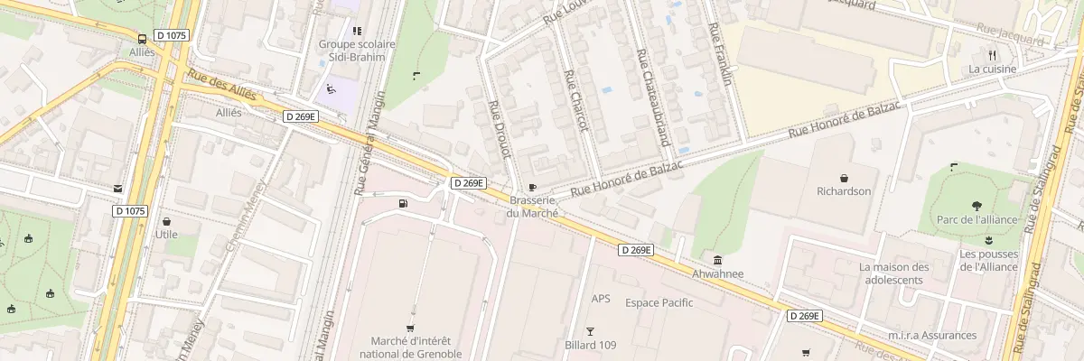 Plan du 40 Rue Honore de Balzac à Meylan