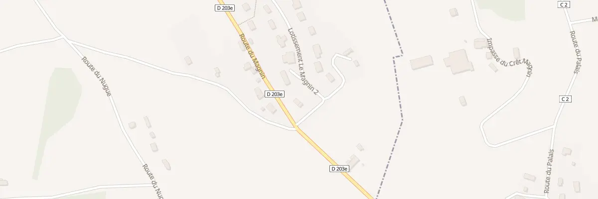 Plan du 975 Rte du Magnin à Domessin