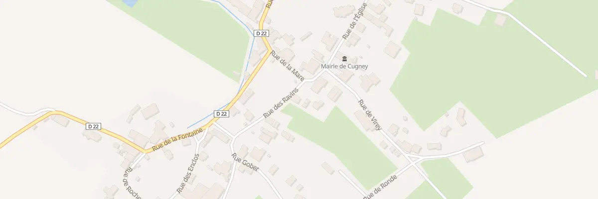 Plan du 7 Rue des Ravins à Cugney
