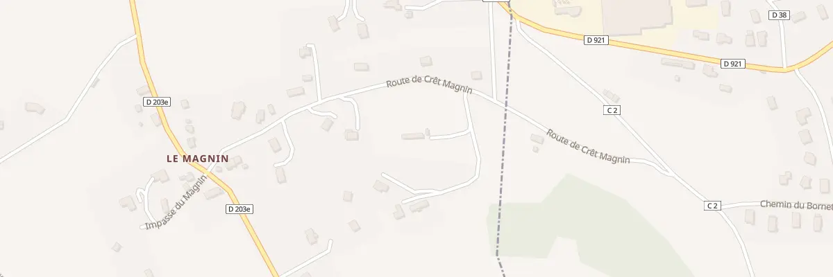 Plan du 350A Rte du Crêt Magnin à Domessin