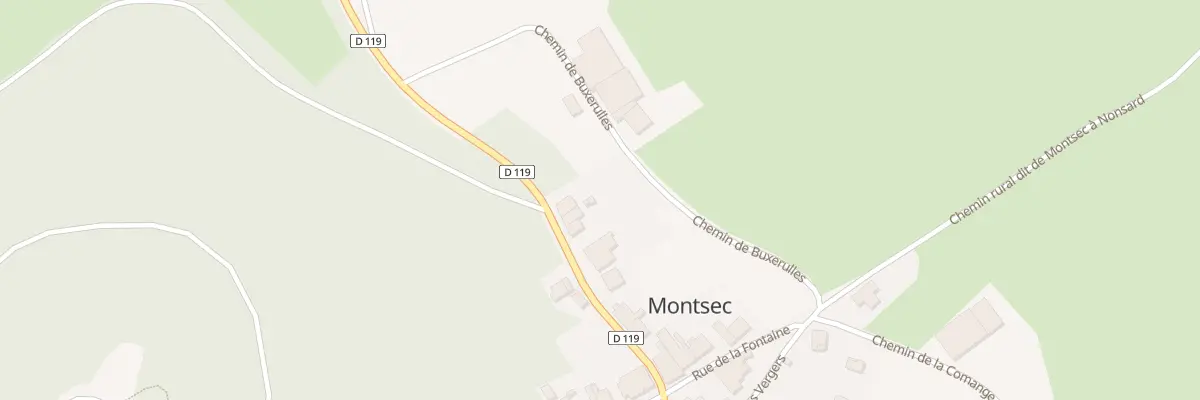 Plan du 14 Rte de Woinville à Montsec