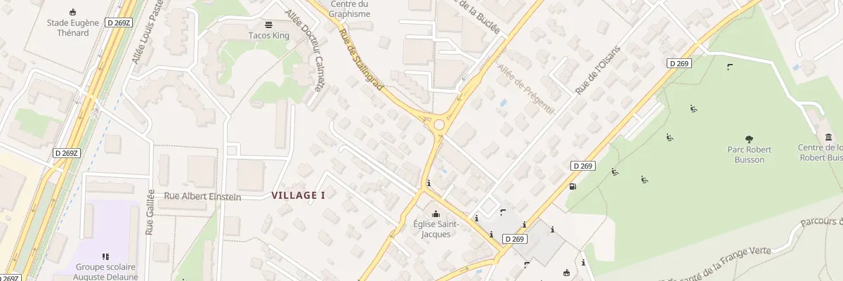 Plan du 67 Rue de Stalingrad à Échirolles