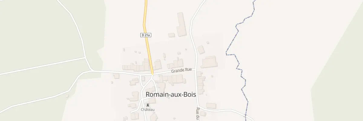 Plan du 2 Grande Rue à Romain-aux-Bois