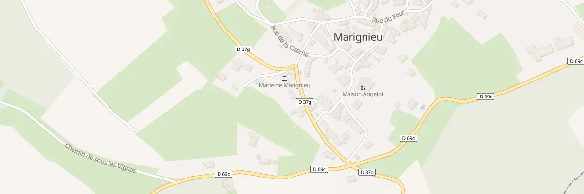 Plan du 54 Rue de la Mairie à Marignieu