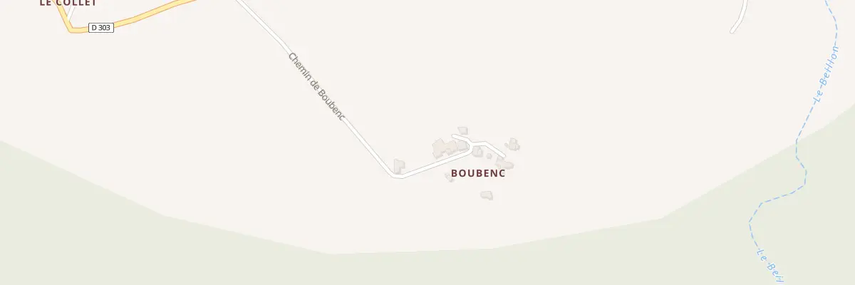 Plan du 7009 Boubenc à Châteauneuf-Miravail