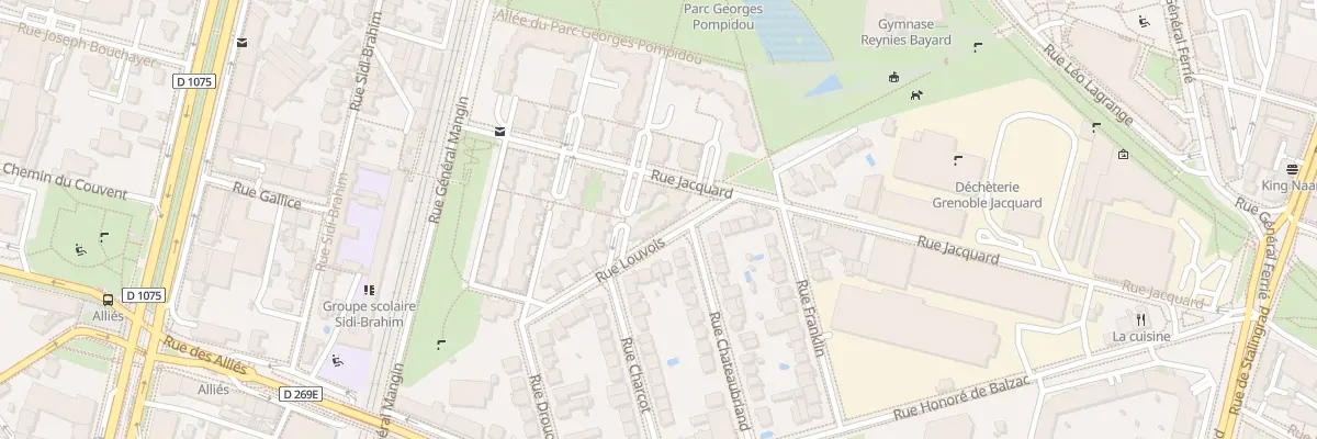 Plan du 22 Rue Louvois à Grenoble