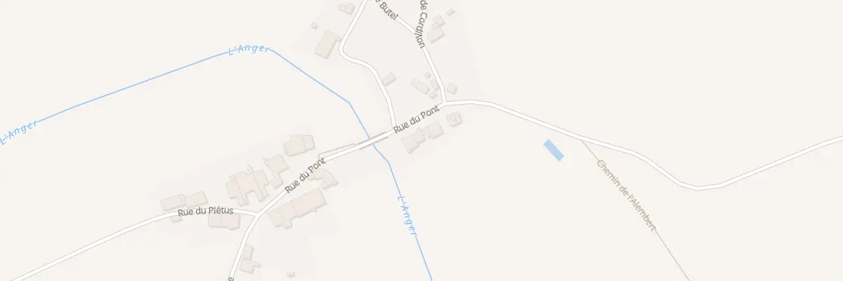 Plan du 186 Rue du Pont à Gendreville