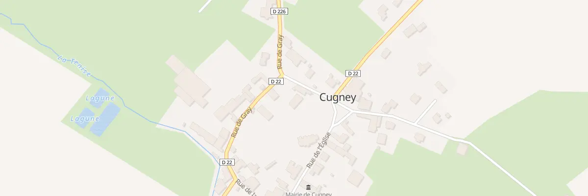 Plan du 8 Rue de Gray à Cugney