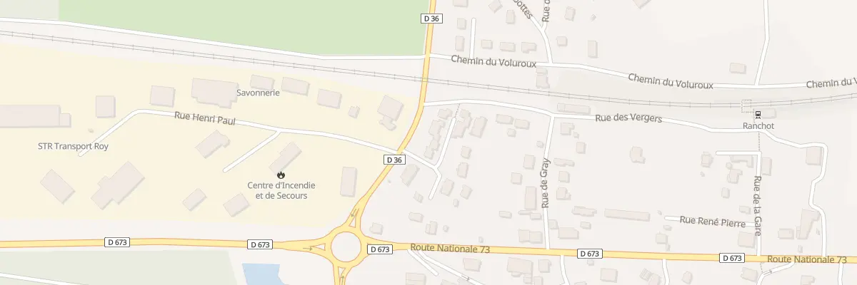 Plan du 1 Rue du Rondelot à Ranchot