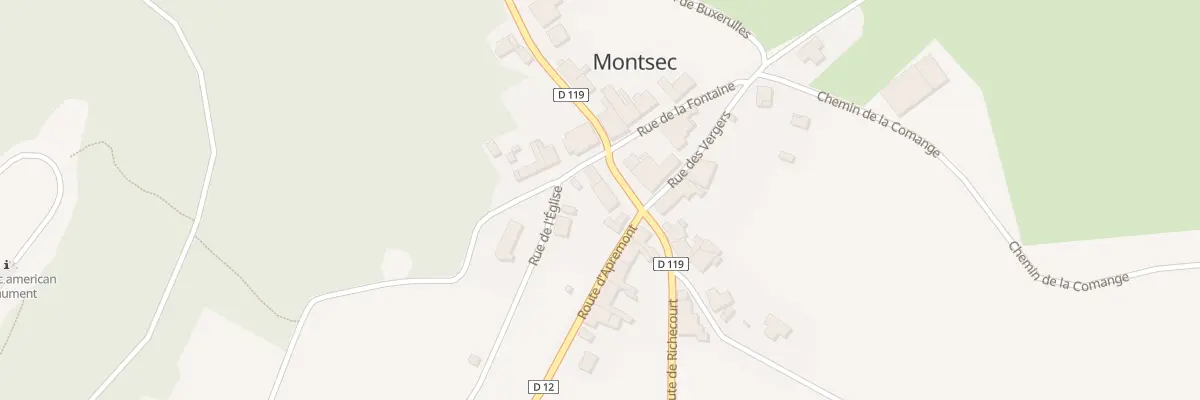 Plan du 1 Rte de Woinville à Montsec