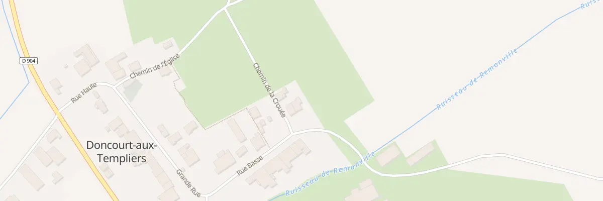 Plan du 2B Che de la Crouee à Doncourt-aux-Templiers