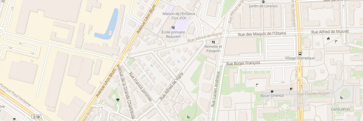 Plan du 86 Rue Alfred de Vigny à Grenoble