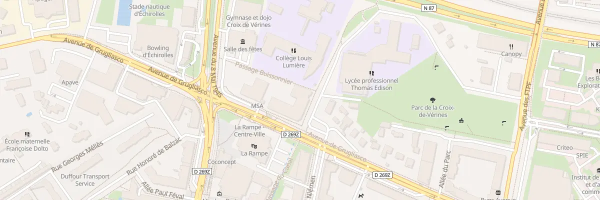 Plan du 1 Rue Carmagnole Liberté à Échirolles