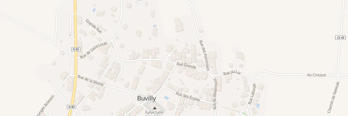 Plan du 21 Gr Grande Rue à Buvilly