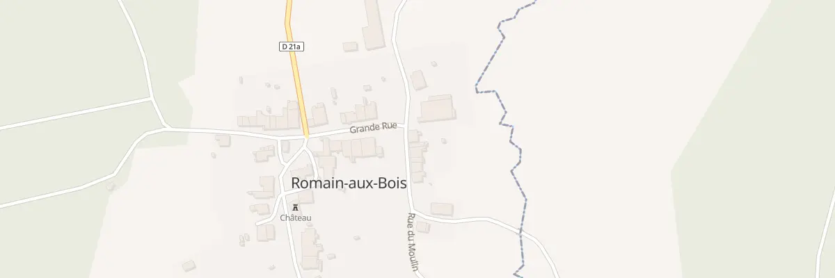 Plan du 3 Rue du Moulin à Romain-aux-Bois