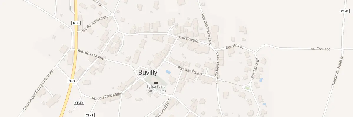 Plan du 5027 Rue des Ecoles à Buvilly