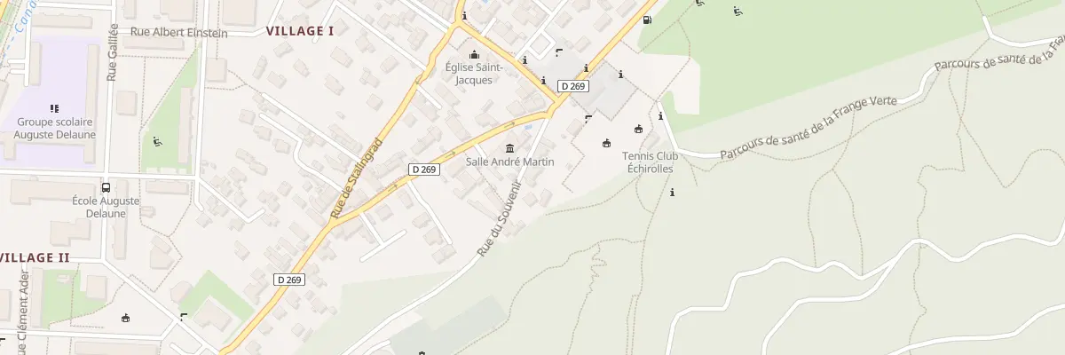 Plan du 7 Rue du Souvenir à Échirolles