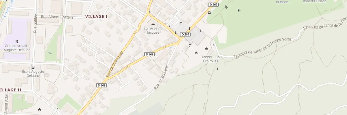 Plan du 3 Rue du Souvenir à Échirolles