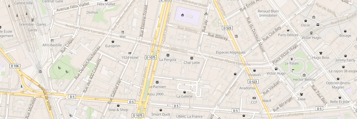 Plan du 33 Av Alsace Lorraine à Grenoble
