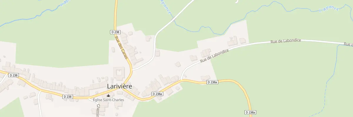 Plan du 2 Rue de Labondice à Larivière-Arnoncourt