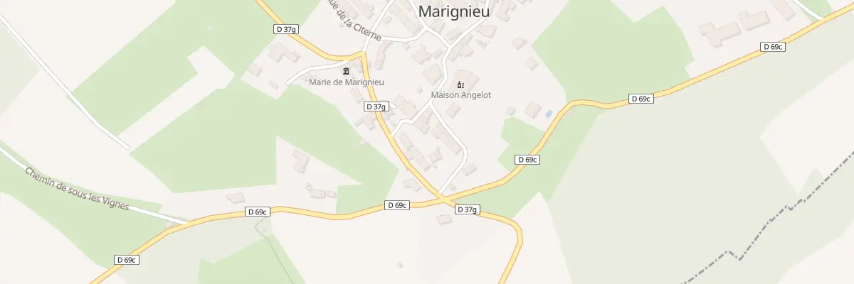Plan du 5009 Marignieu à Marignieu