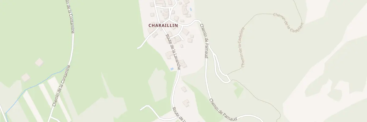 Plan du Hameau de Charaillin à Arvière-en-Valromey