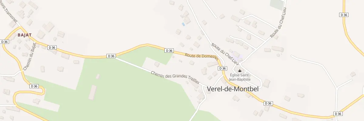 Plan du 137 Rte de Domessin à Verel-de-Montbel