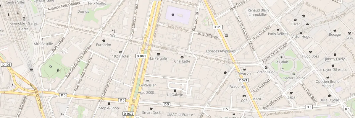 Plan du 23 Av Alsace Lorraine à Grenoble