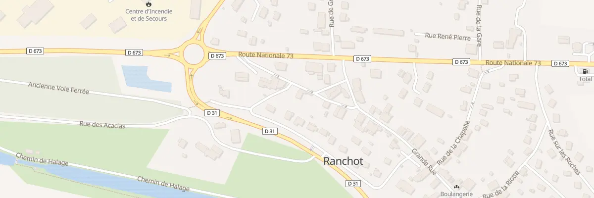 Plan du 26 Rue Champs La Vigne à Ranchot