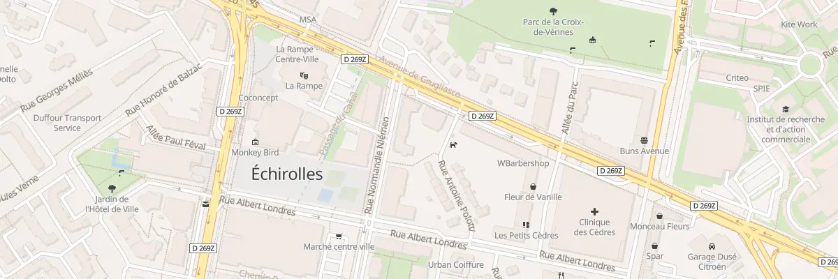 Plan du 30 Rue Normandie Niemen à Échirolles