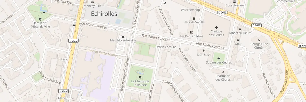 Plan du 33 Rue d’Estienne d’Orves à Échirolles