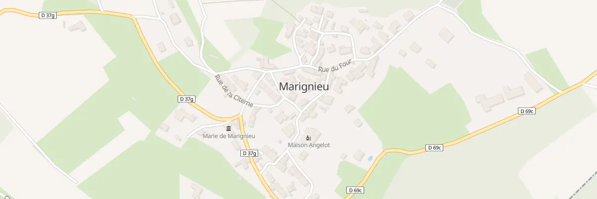 Plan du 69 Rue du Lavoir à Marignieu