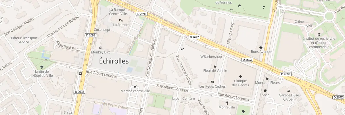Plan du 50 Rue Antoine Polotti à Échirolles