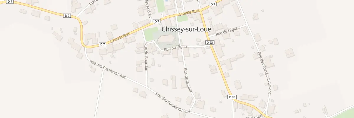 Plan du 2 Rue de la Cour à Chissey-sur-Loue